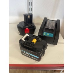 Batterisats med adapter...